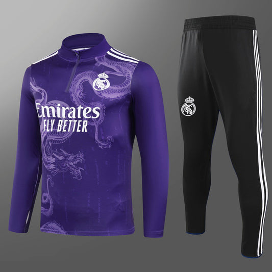 2024-25 Real Madrid Purple Special Edition Training Suit S-2XL