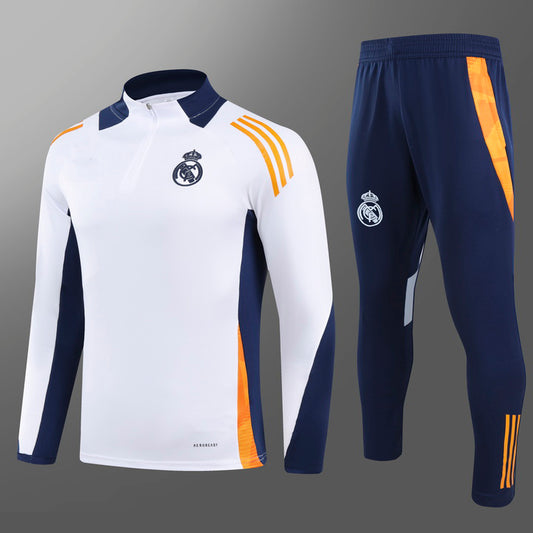 2024-25 Real Madrid White Training Suit S-2XL