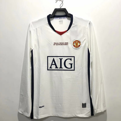 2008-09 Manchester United Away Champions League Edition Long Sleeve S-2XL