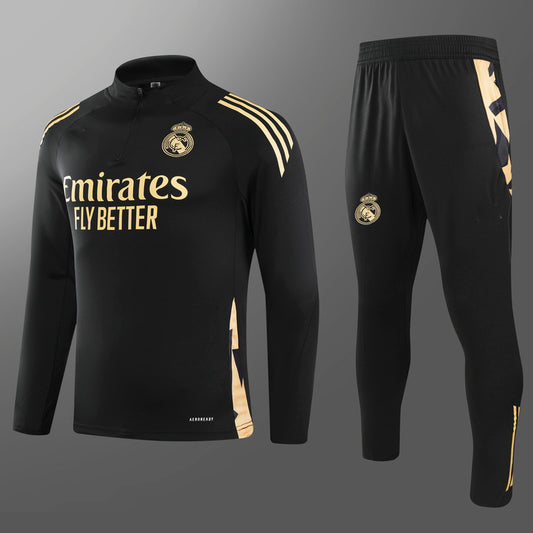 2024-25 Real Madrid Black Training Suit S-2XL