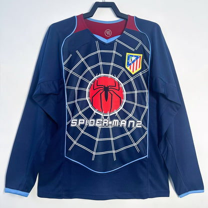 Camiseta de manga larga visitante del Atlético de Madrid 2004-05 (talla S-2XL)