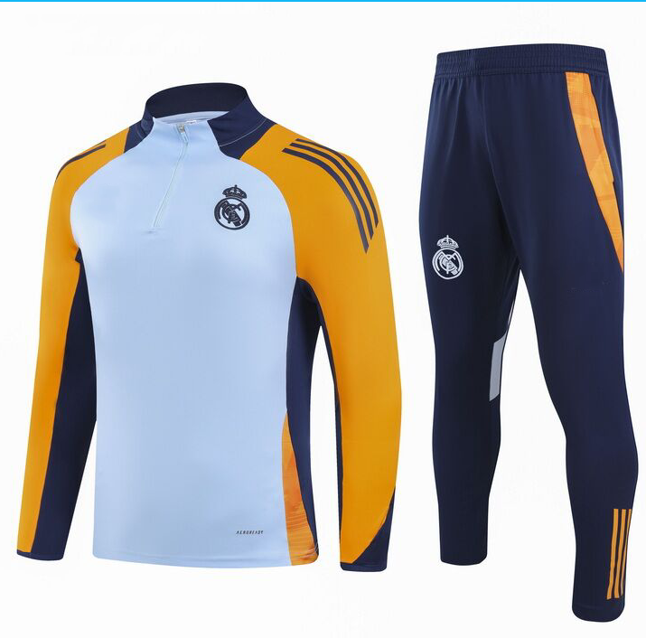 2024-25 Real Madrid Bule Special Edition Training Suit Kids Size 10-18