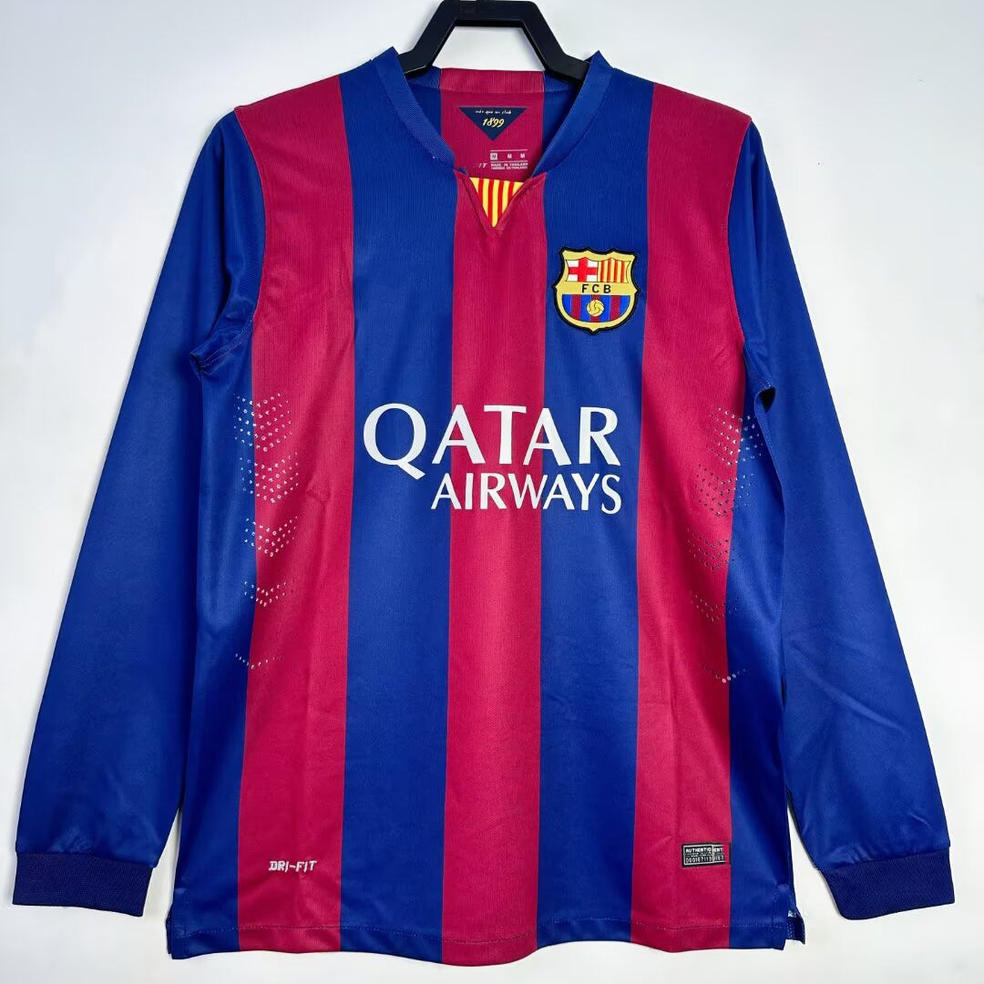 2014-15 Barcelona Home Long Sleeve S-2XL
