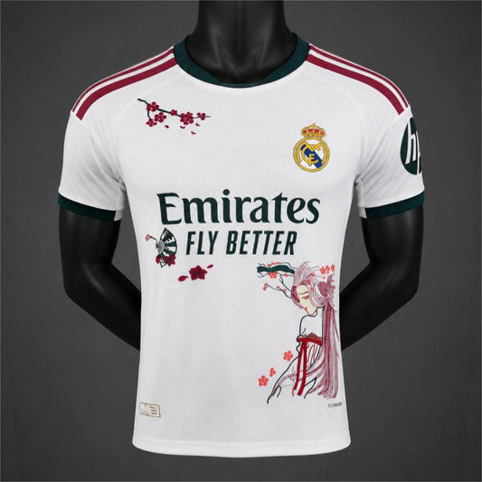 2026-27 Real Madrid Home Floral Special Player S-2XL