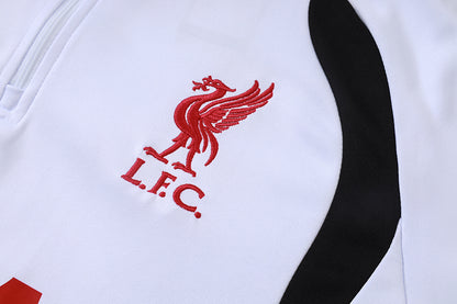 2026-27 Liverpool White Half Zip Training Suit Adults Or Children