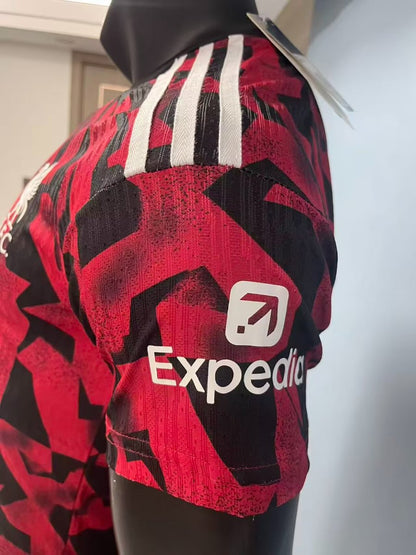 2026-27 Liverpool Red Black Geometric Pattern Pre-Match Training Player S-3XL