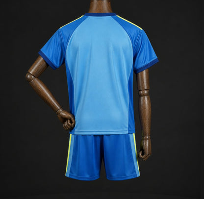 2026-27 Leeds United Blue Goalkeeper Kids Size 16-28