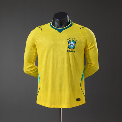 Camiseta de jugador local de manga larga de la Copa Mundial Brasil 2026 S-4XL