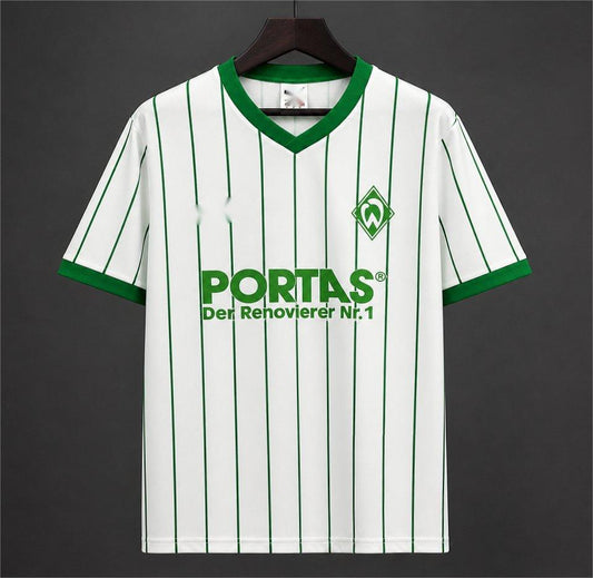2026-27 Werder Bremen White Green Pinstripe Vintage Remake S-4XL