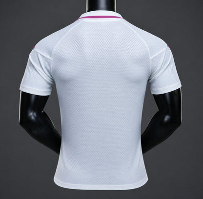 2026-27 Real Madrid White with Pink Polo Player S-3XL