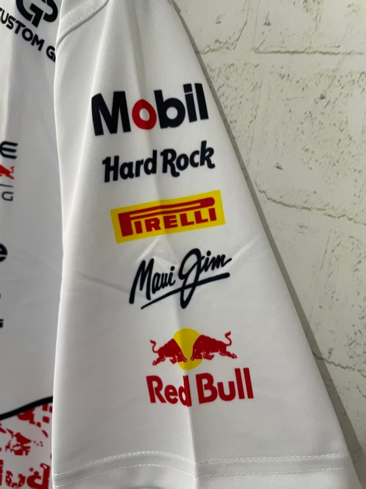 2026 F1 Red Bull Round Neck White Racing Suit S-5XL