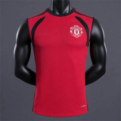 2026-27 Manchester United Red with Black Vest Player S-3XL
