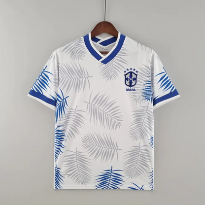 2022 Brasilianisches Trikot Sonderedition weiß und blau S-2XL