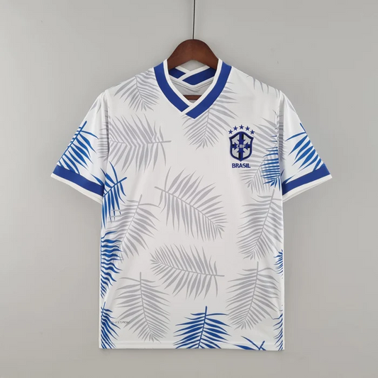 2022 Brazilian jersey special edition white and blue S-2XL