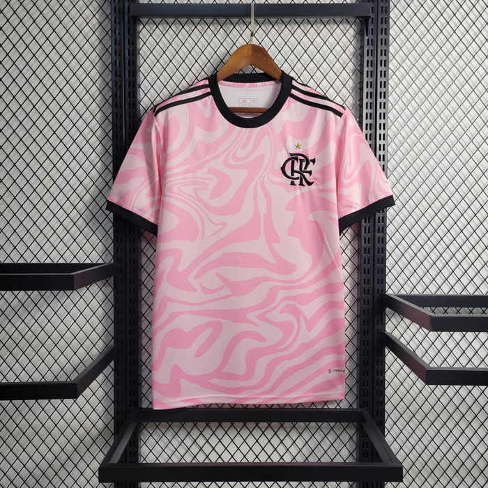 2023-24 Flamengo-Trikot ganz rosa, S-4XL