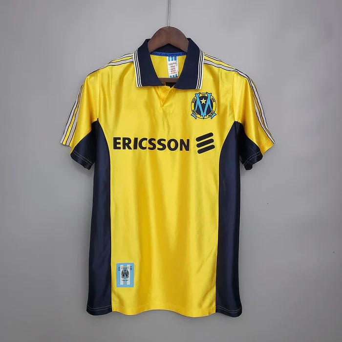 Rétro 1998-99 Marseille extérieur jaune S-XXL