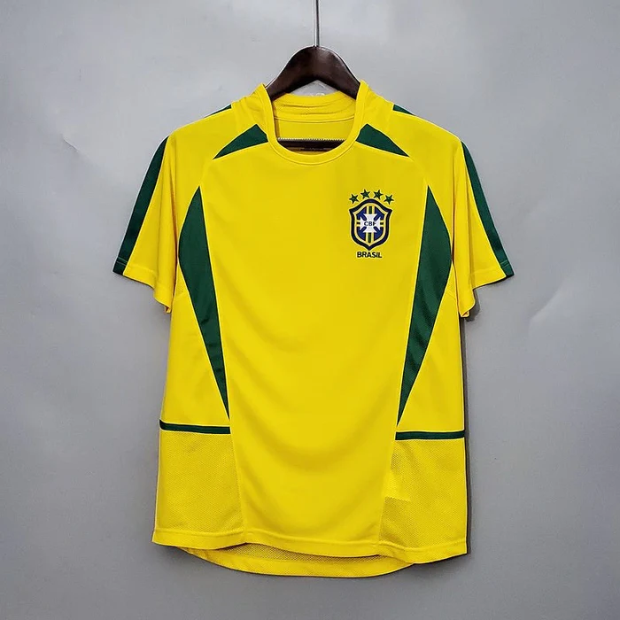 Brazil 2002 Retro Home jersey