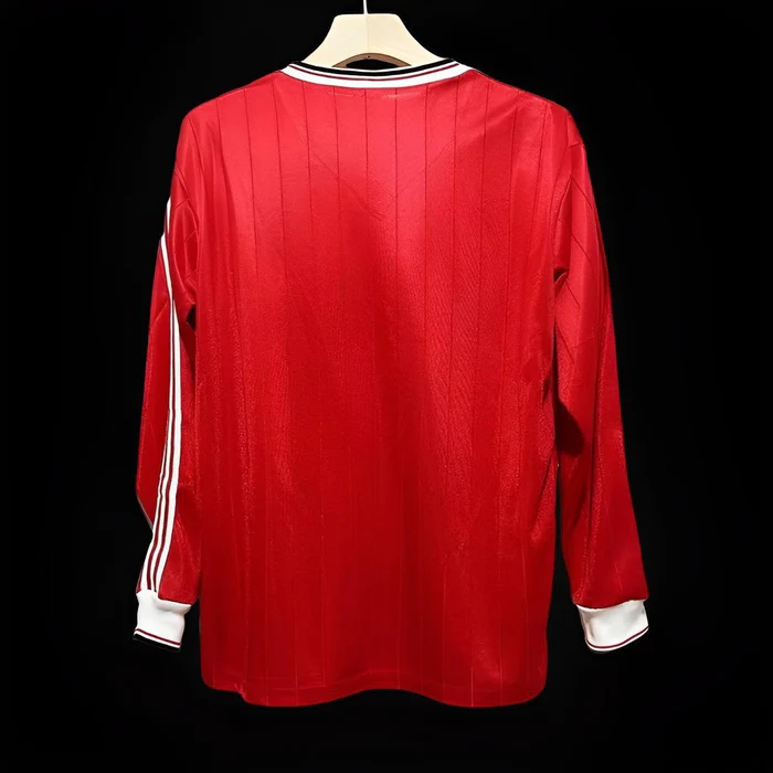 Maillot rétro domicile à manches longues de Manchester United, 1982, 1983