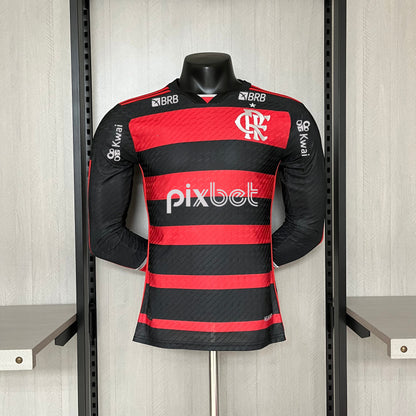 2024-25 Flamengo Home Player Edition Long Sleeve S-XXL