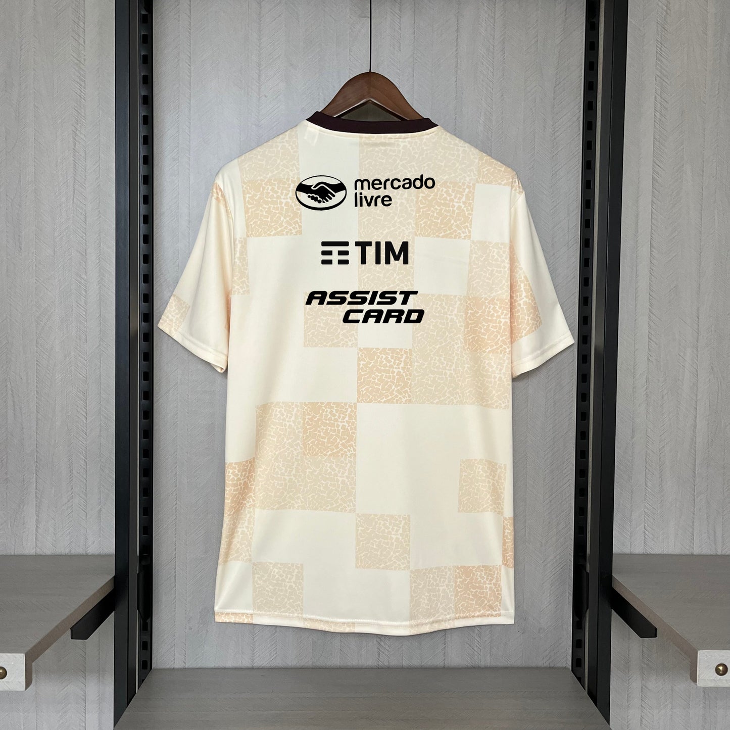 2024-25 Flamengo Pre-match alle Sponsoren tragen Beige S-XXXXL