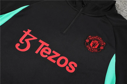 Tenue d'Entraînement MANCHESTER UNITED NOIR-ROUGE 2023 2024