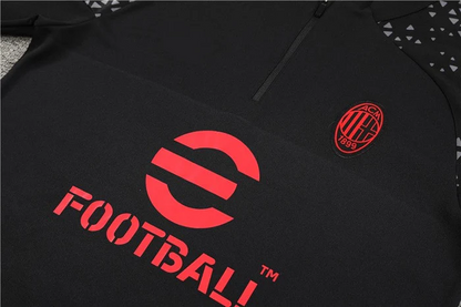 Ensemble d'Entraînement AC MILAN NOIR 2023 2024