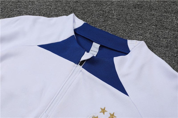 FRANCE WHITE-BLUE TEAM Training Suit Kit 2023 2024