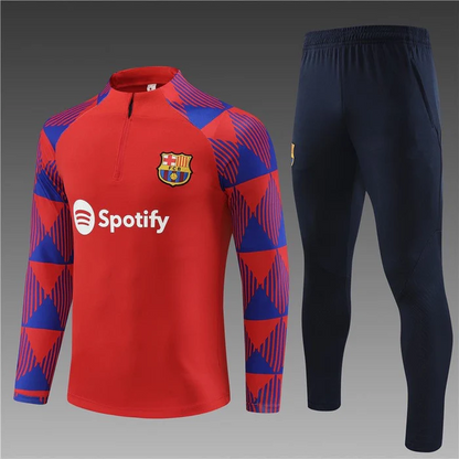 FC BARCELONA RED-BLUE Training Suit Kit 2023 2024