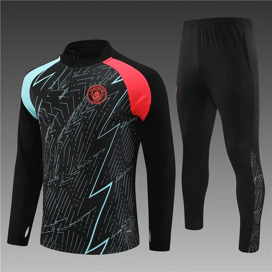 MANCHESTER CITY NOIR Training Suit Kit 2023 2024