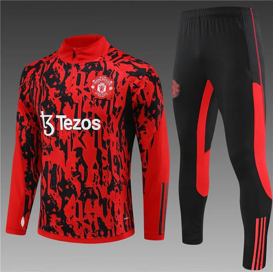 MANCHESTER UNITED RED-BICAK Trainingsanzug-Set 2023 2024