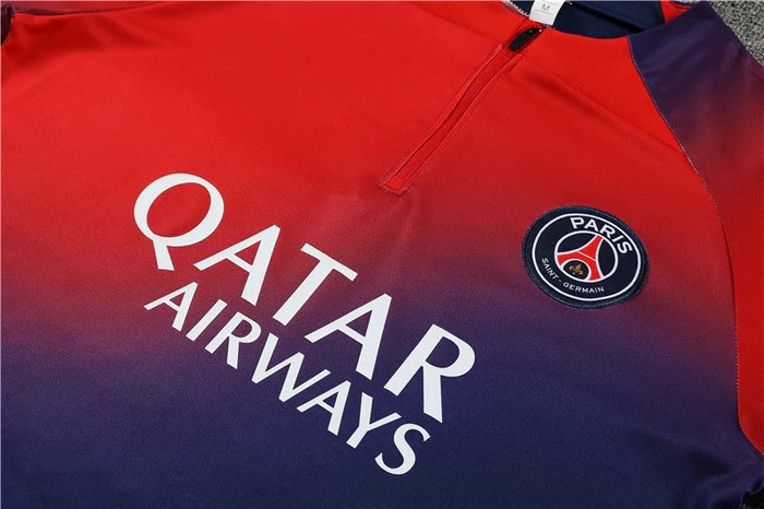 2023-24 PSG BLUE-RED Training Suit Kit Paris Saint-Germain