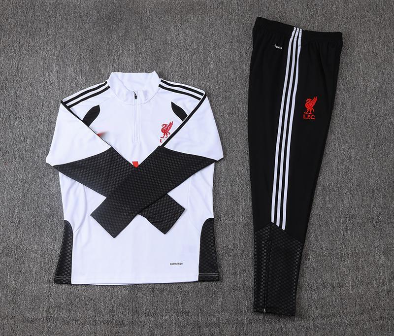 2026-27 Liverpool White Half Zip Training Suit Adults Or Children