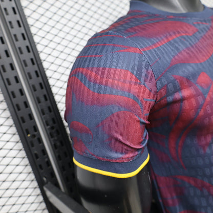 2026-27 Barcelona Navy Blue Red Special Edition Player S-2XL