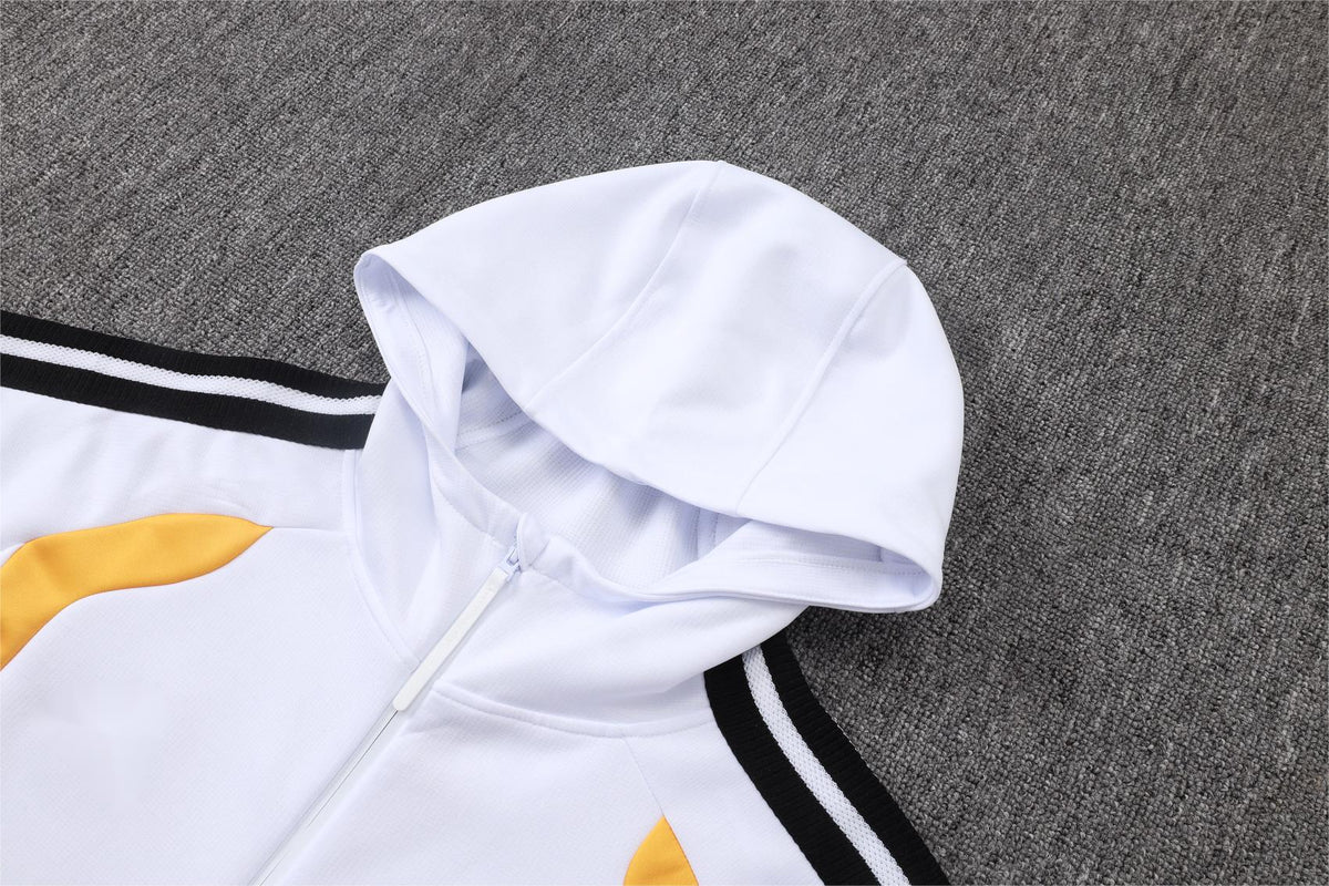 2026 Germany White Long Pull Training Suit Adults Or Children