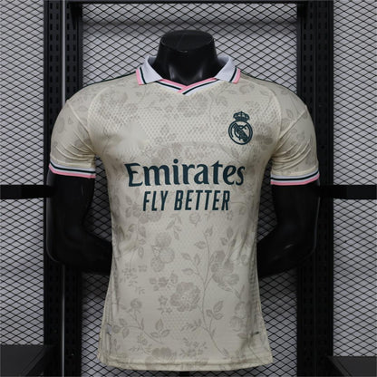 2026-27 Real Madrid Cream With Floral Pattern Special Player S-3XL