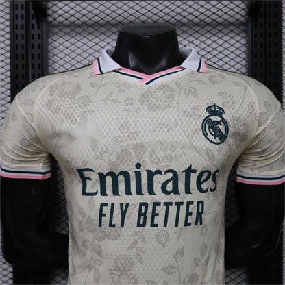 2026-27 Real Madrid Cream With Floral Pattern Special Player S-3XL