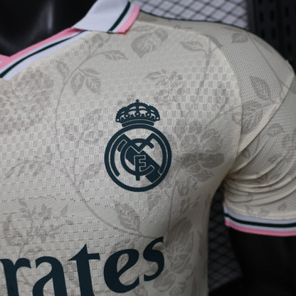 2026-27 Real Madrid Cream With Floral Pattern Special Player S-3XL