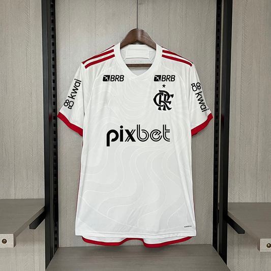 2024-25 Flamengo White Treino +Todos los patrocinadores S-2XL