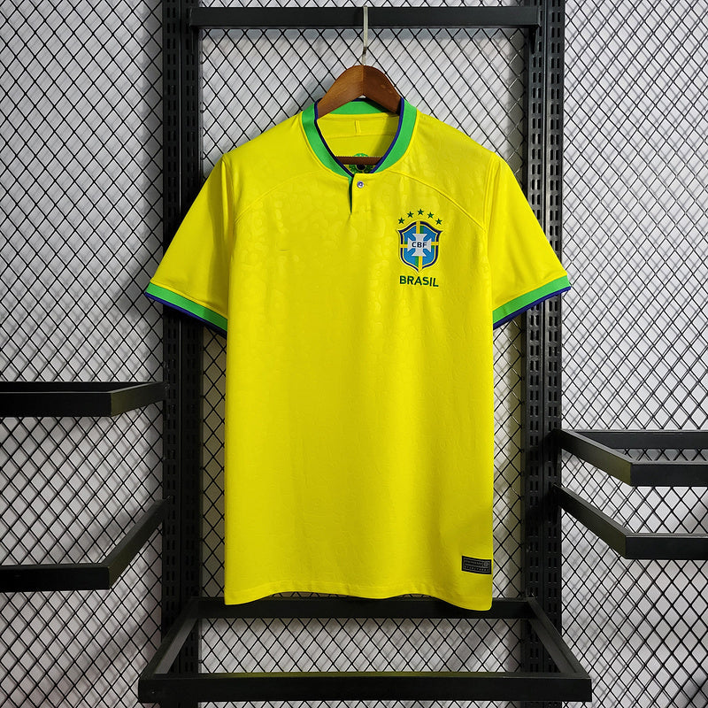 2022-23 Brazil Home National Team World Cup Size S-2XL