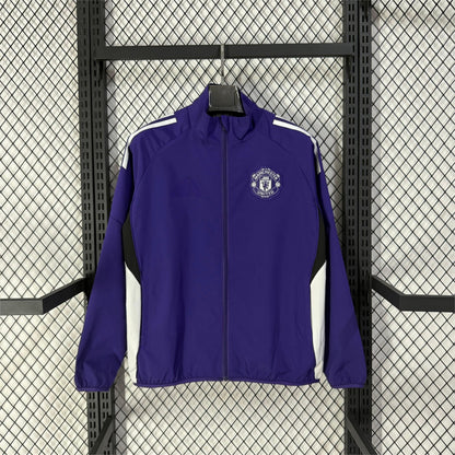 2026-27 Manchester United Purple Waterproof Windbreaker S-2XL