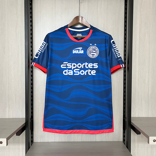 Bahia 2024-25 Tercera Equipación Visitante + Todos los Patrocinadores S-4XL