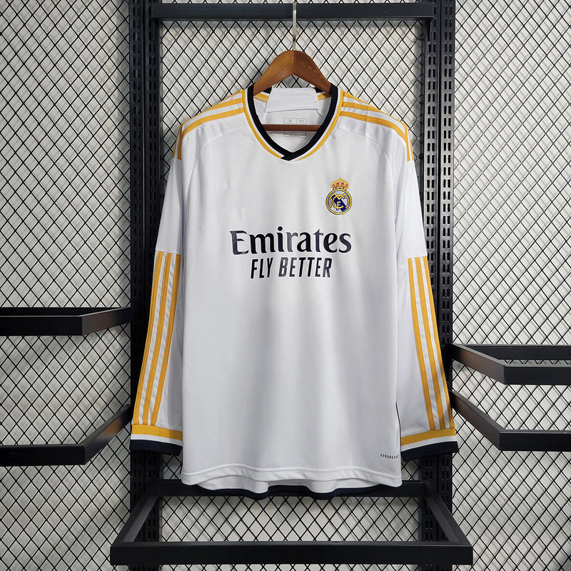 2023-24 Real Madrid Home Long Sleeve