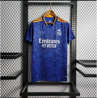 2021-22 Real Madrid Away Blued and UCL 13 patch S-2XL