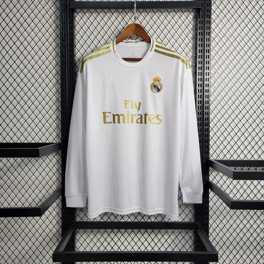 Rétro 2017-18 Manches longues Real Madrid deuxième à l'extérieur S-XXL