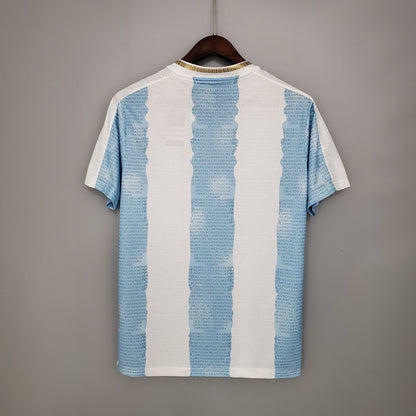 Édition commémorative d'Argentine 2021 Blanc Bleu S-XXL