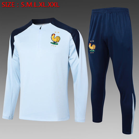 2024-25 French light blue training suit S-2XL