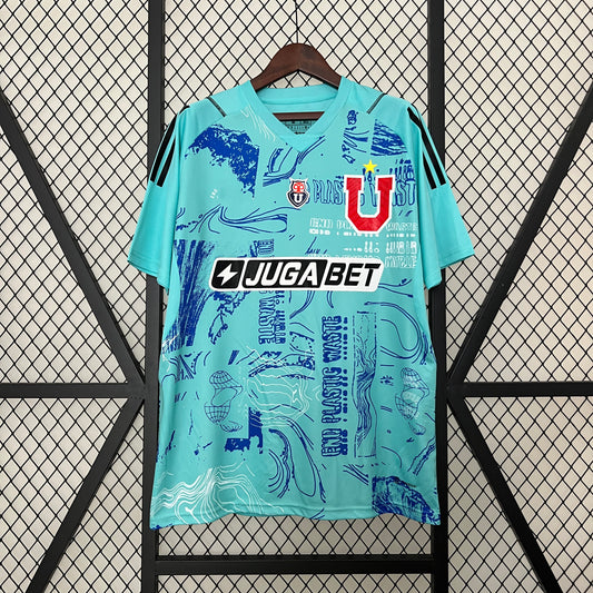 2024-25 Torwarttrikot der Universität von Chile, Blau, S-2XL