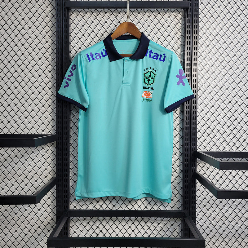 2022-23 Brazil Light Blue POLO Size S-XXL