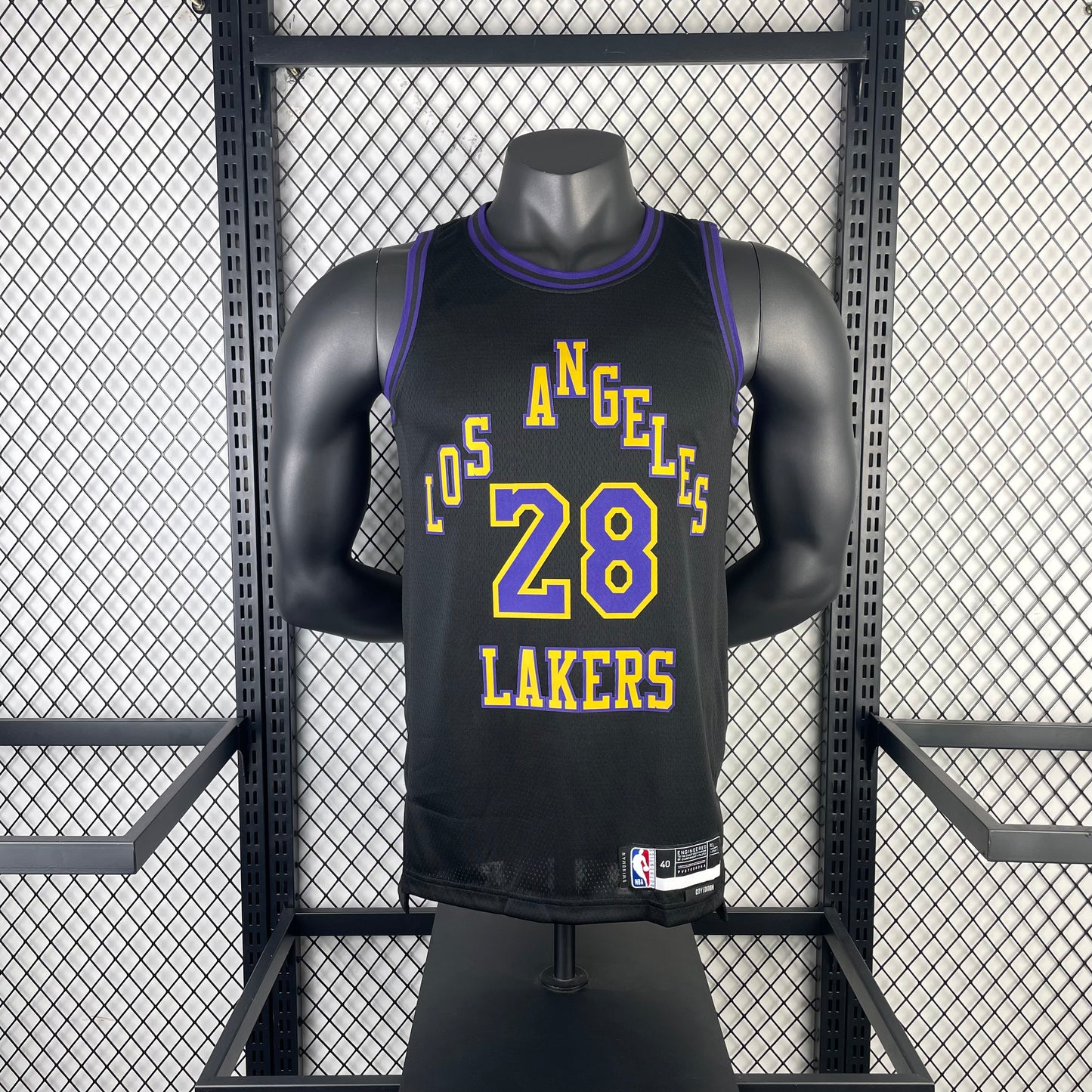 NBA 2024-25 Lakers City Edition No.28 HACHIMURA