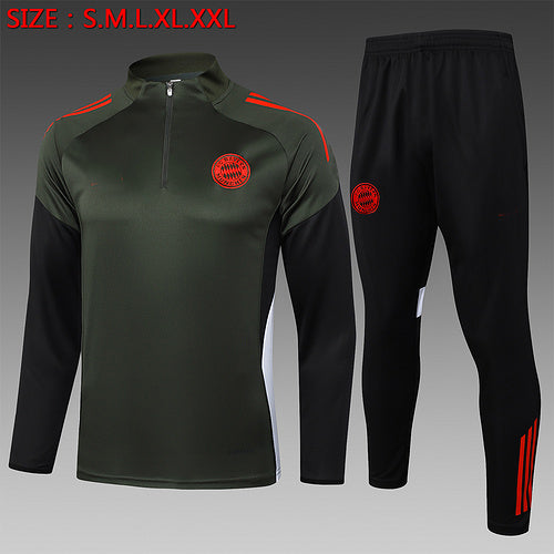 Conjunto de entrenamiento rojo del Bayern Múnich 2024-25 (tallas S-2XL)